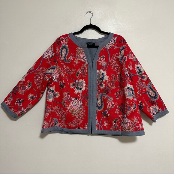 Talbots Jackets & Blazers - Talbots Quilted Paisley Boho Kantha Jacket